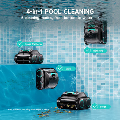 (2026 Upgrade) C1 Cordless Robotic Pool Cleaner