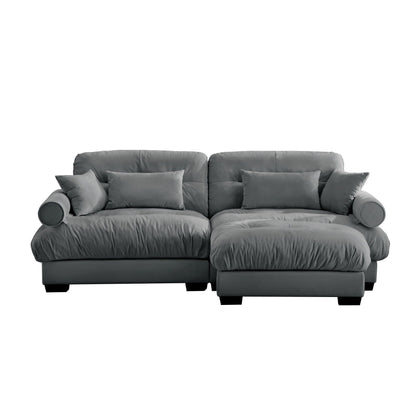 Super Comfort Oversized Modular Sectional Sofa With Movable Ottoman