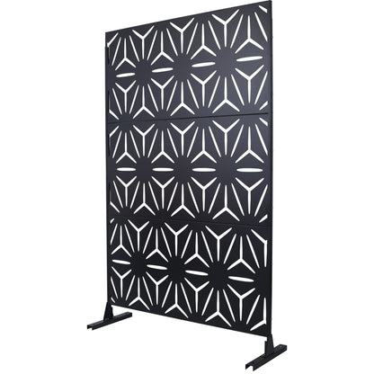 Outdoor & Indoor Metal Privacy Screen, Freestanding Decorative Panels