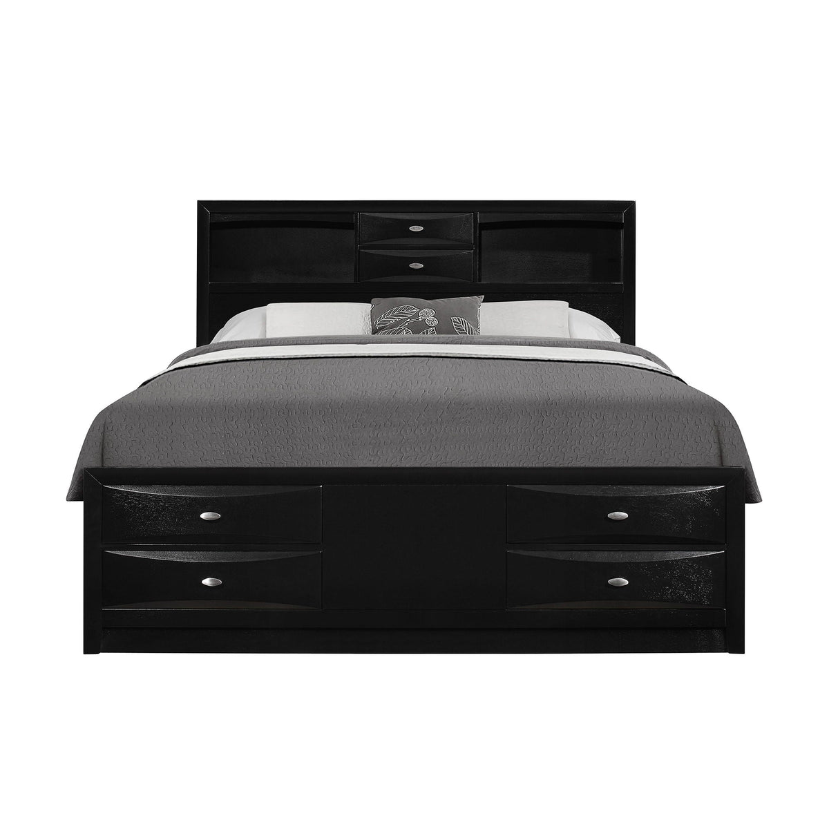 Lucille - Bed With Storage And Bookcase Headboard