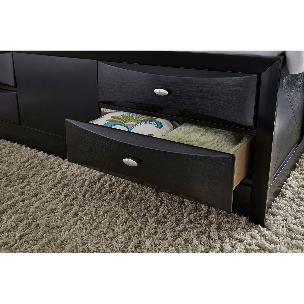 Lucille - Bed With Storage And Bookcase Headboard