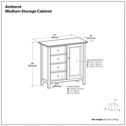 Amherst - Handcrafted Medium Storage Cabinet