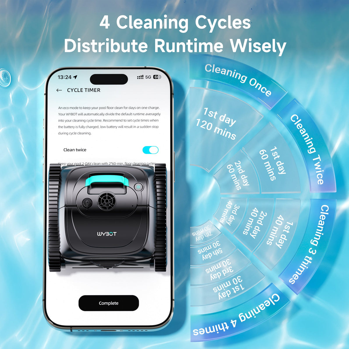 (2026 Upgrade) C1 Cordless Robotic Pool Cleaner