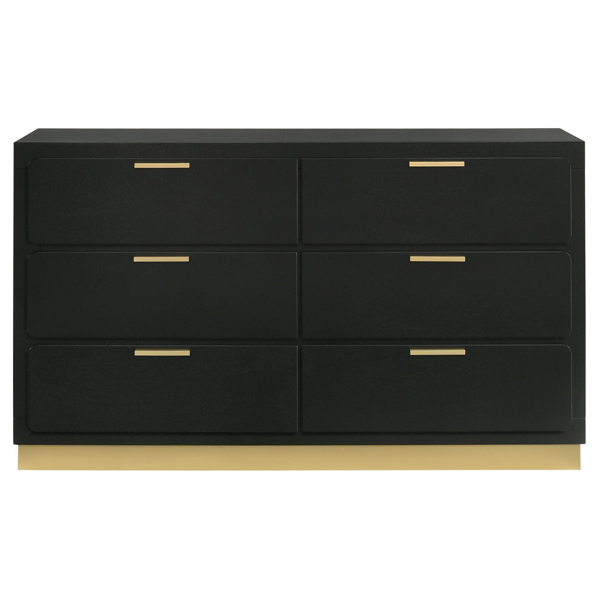 Caraway 6-drawer Dresser Black