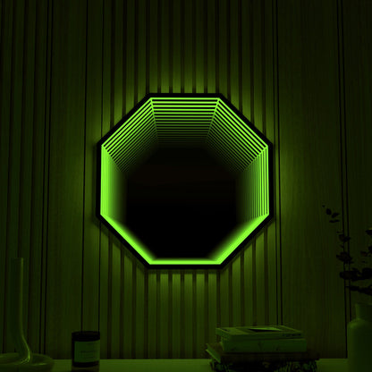 3D Octagon Mirror Light