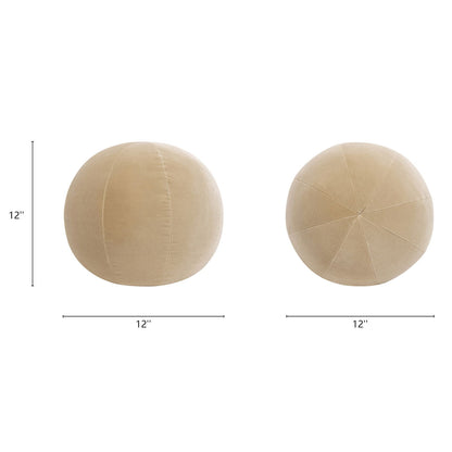Luna - Round Sphere Accent Ball Throw Pillow