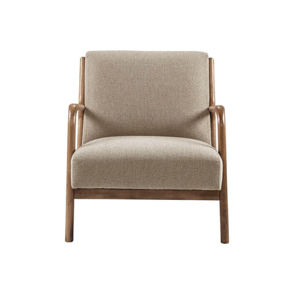 Mid-Century Style Lounge Chair With Upholstered Seat