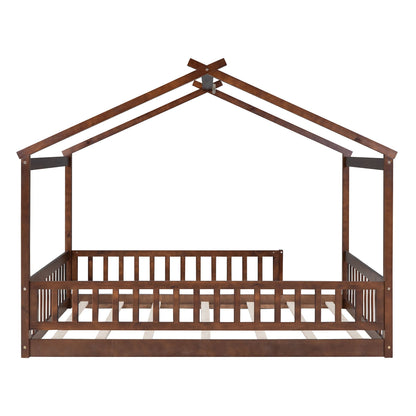 Bed House Bed Frame With Fence