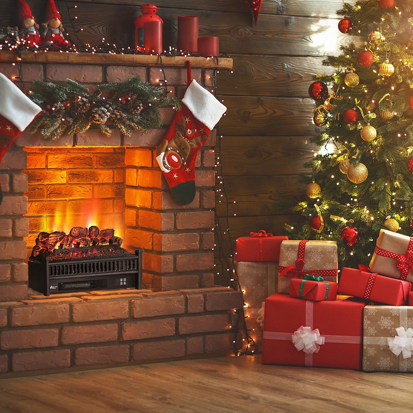 (Open Box) Eternal Flame EF23-PB Electric Fireplace Logs