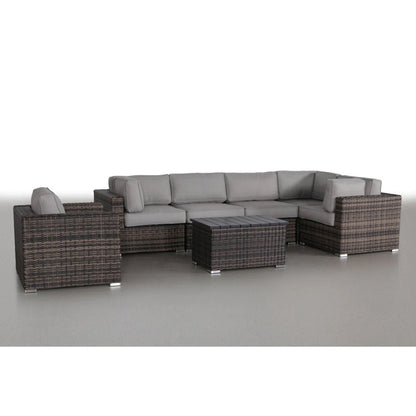 Stylish Entertainment Sectional Set, Outdoor Living