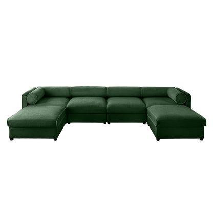 Contemporary Elegant Sofa With Storage And Ottoman