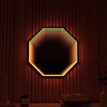 3D Octagon Mirror Light