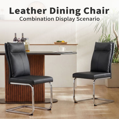 Modern Dining Chair SetWith Soft Cushion Backrest (2 Pieces)