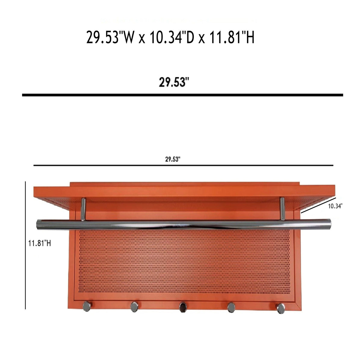 Esyspot - Hook Wall Mounted With Shelf