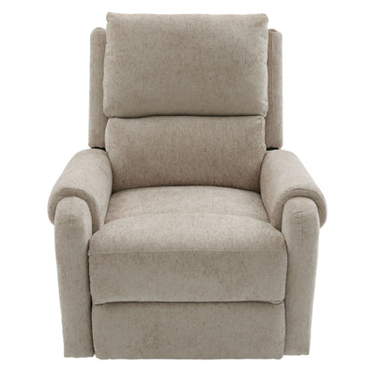 Manual Recliner Massage Chair With Swivel Rocker, 8 Massage Modes, Side Storage Pocket