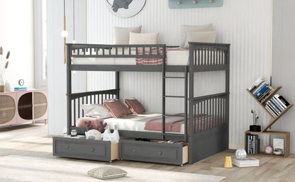 Bunk Bed With Drawers, Convertible Design