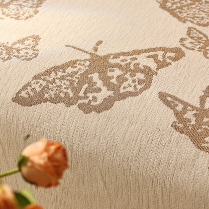Butterfly Jacquard Soft Couch Blankets Cover for Couch Reversible Modern Sofa Slipcover Throw Covers