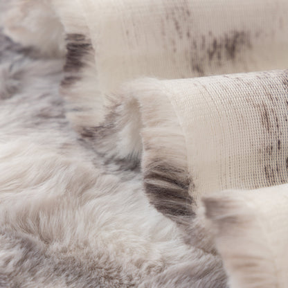 Thick Faux Fur Couch Cover Fluffy Fuzzy Warm Washable Furniture Protector for Kids Pets