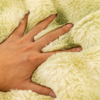 Thick Faux Fur Couch Cover Fluffy Fuzzy Warm Washable Furniture Protector for Kids Pets