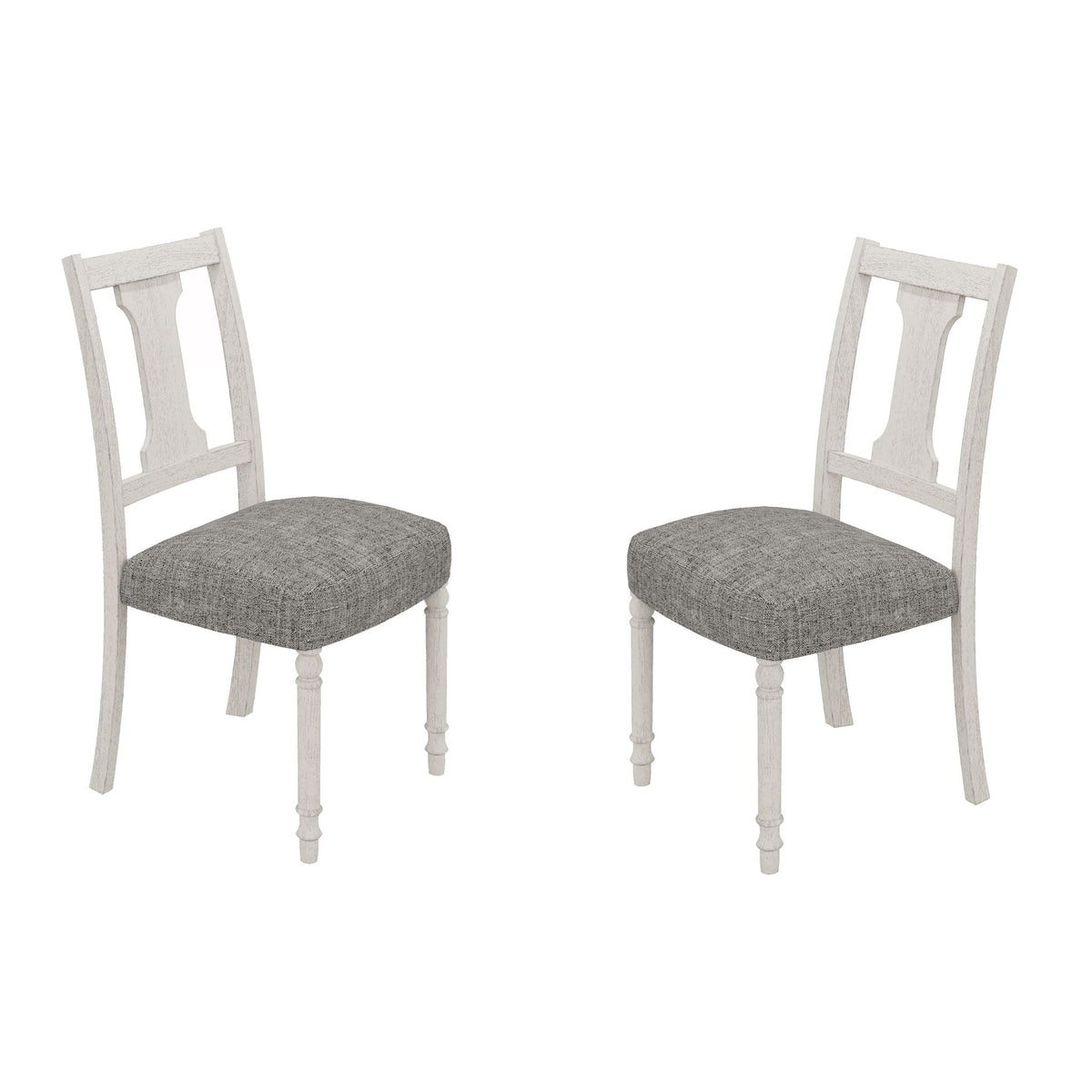 Tannen - Dining Side Chair (Set of 2) - White / Gray