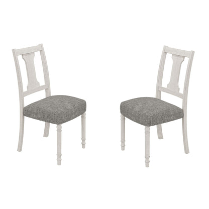 Tannen - Dining Side Chair (Set of 2) - White / Gray