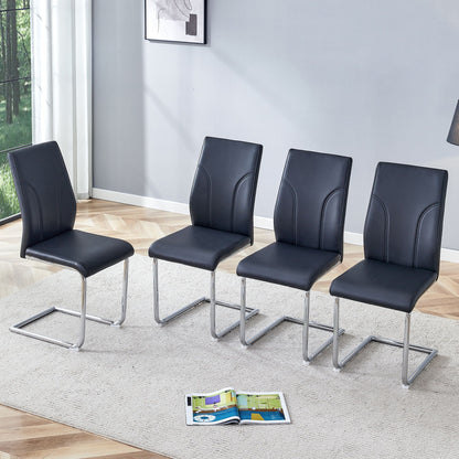 Modern Dining Chairs With High Backrest And Sturdy Legs