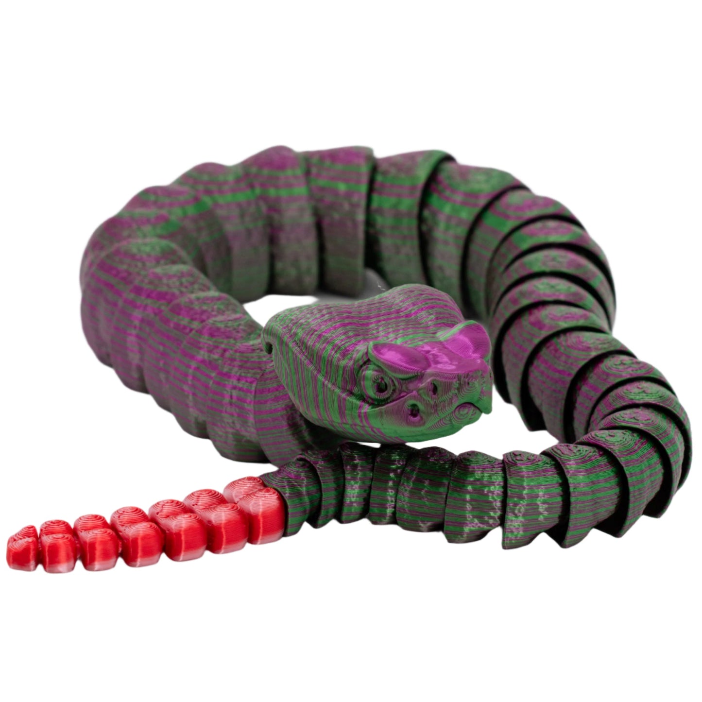 3D Printed Fidget Rattlesnake | Multiple Colors | Black Sheep Products LLC