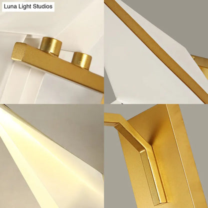 DecorBites™ 1/2-Light Dining Room Sconce with Birdie Plastic Shade: Modernist White Wall Lamp in Warm/White Light
