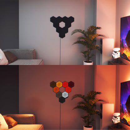 Shapes Limited Edition Ultra Black Hexagons Smarter Kit (12 panels)