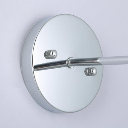 1-Light Modern Silver Wall Scone Light