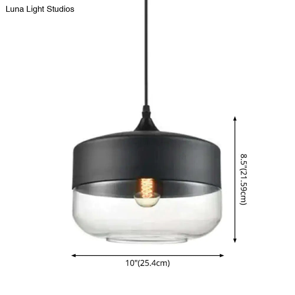 DecorBites™ 1 Light Pendant Lighting Retro Industrial Style Glass Pendant Ceiling Lights for Restaurant