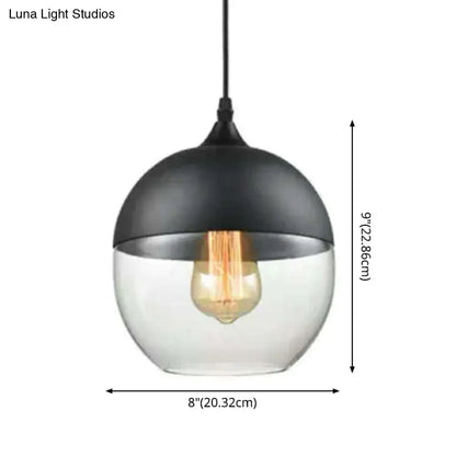 DecorBites™ 1 Light Pendant Lighting Retro Industrial Style Glass Pendant Ceiling Lights for Restaurant