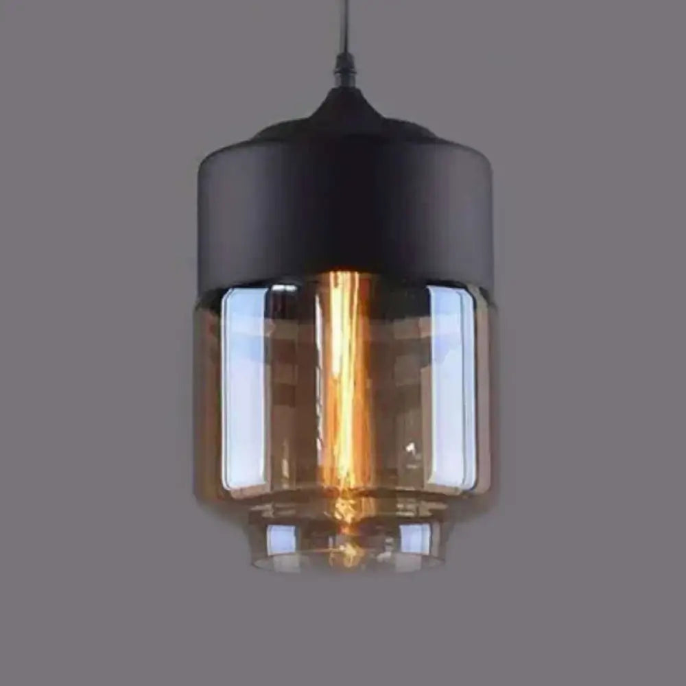 DecorBites™ 1 Light Pendant Lighting Retro Industrial Style Glass Pendant Ceiling Lights for Restaurant