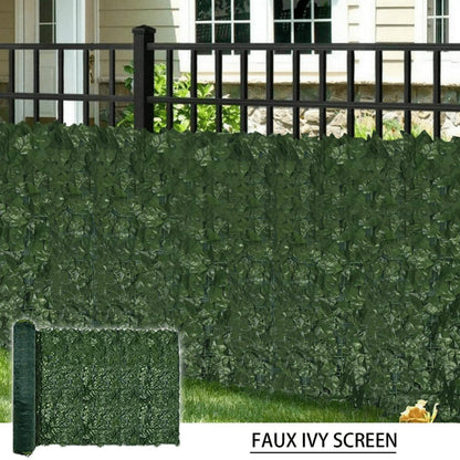 Ivy Privacy Fence Shade Cloth Backing 120×40in 33 SQ FT