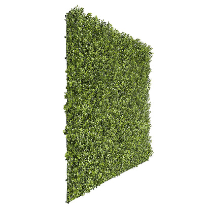 Natural Boxwood Artificial Vertical Garden Green Wall Panel 40×40in 11 SQ FT – UV Resistant – Commercial Grade
