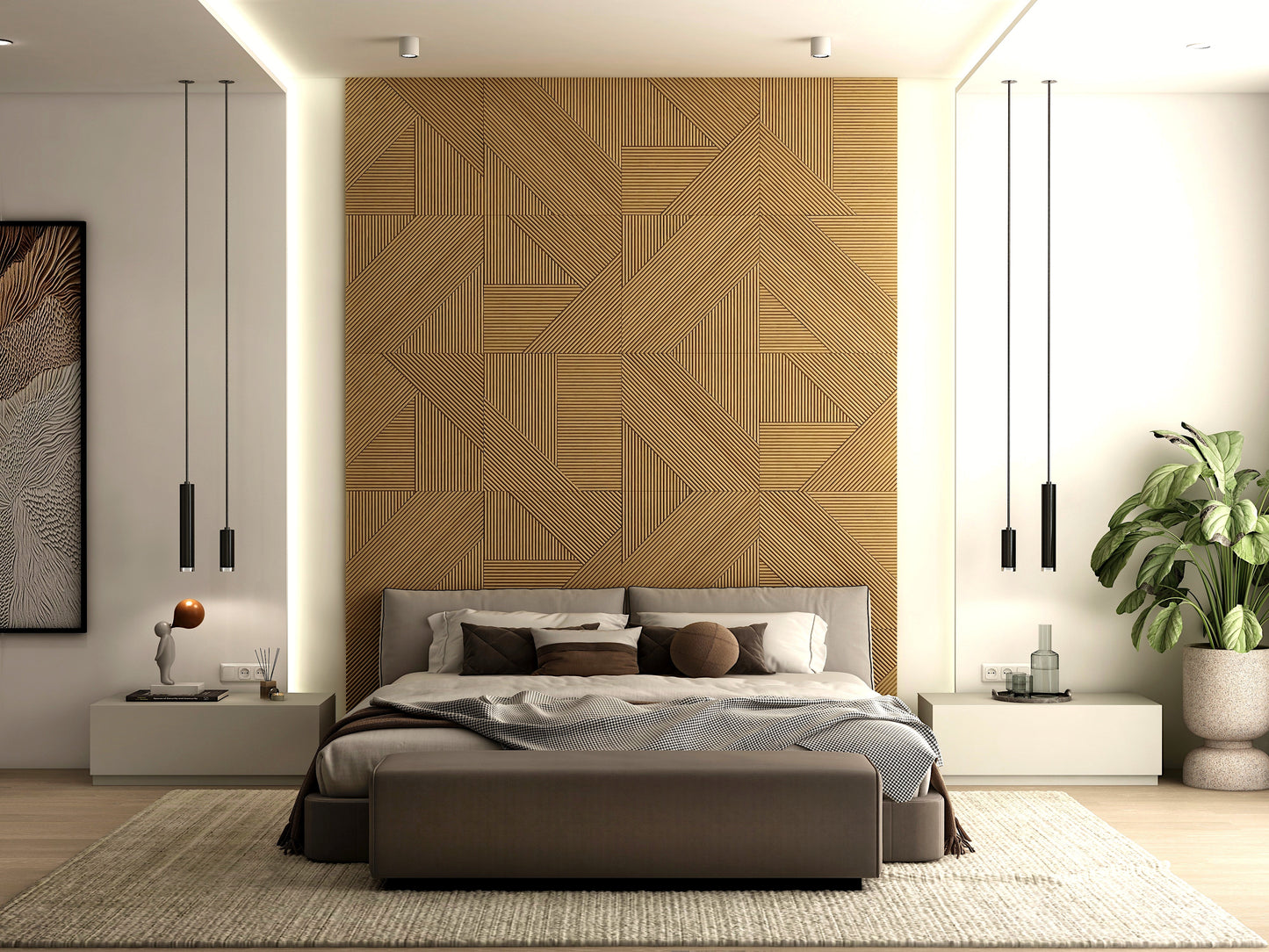 Modern Solid Wood Panel
