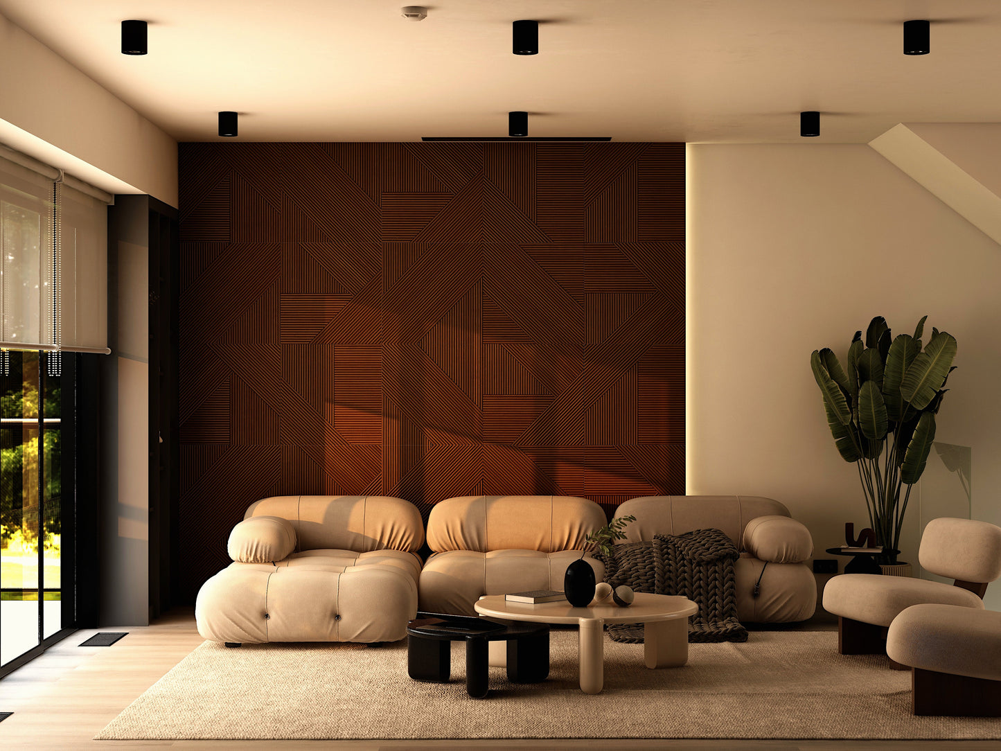 Modern Solid Wood Panel