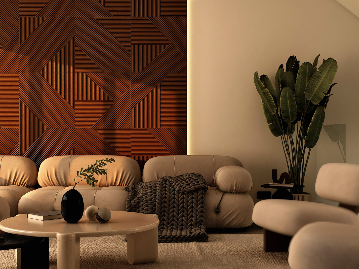 Modern Solid Wood Panel