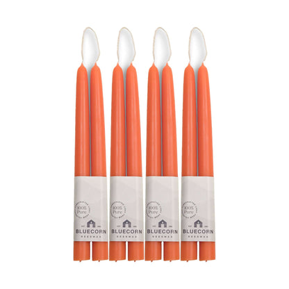 Hand-Dipped Beeswax Taper Candles - Bulk 4-Pair Bundle