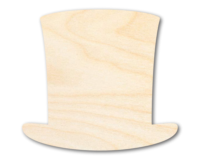 Unfinished Wood Abraham Lincoln Hat Silhouette | Craft Cutout | Up to 36" DIY