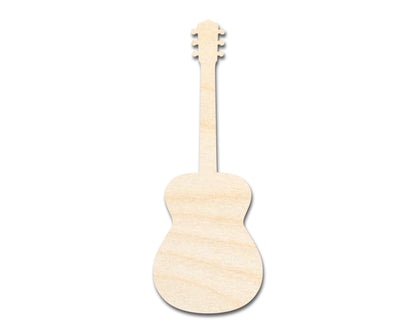 Unfinished Wood Acoustic Guitar | DIY Music Craft Cutout | up to 46"