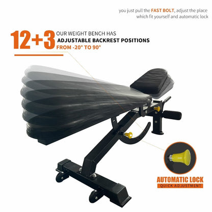 1000LBS Multi-Functional Barbell Rack Squat Power Cage With Weight Bench (SAK35822)