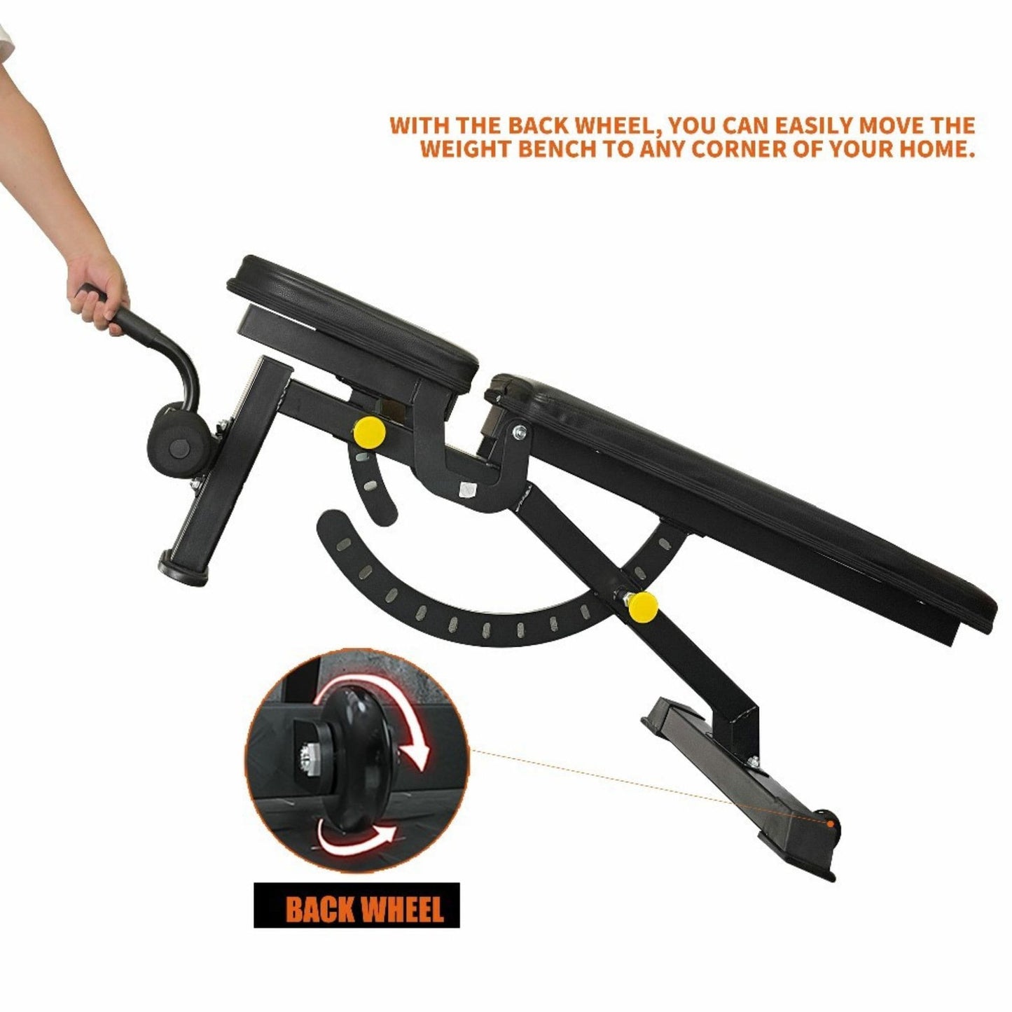 1000LBS Multi-Functional Barbell Rack Squat Power Cage With Weight Bench (SAK35822)