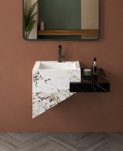 Acura Grey Luxury Marble-Look Engineered Stone Bathroom Sink Collection – NACS Collection