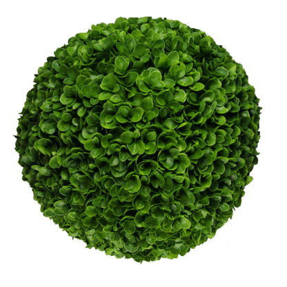 Rose Clover Artificial Topiary Ball Set of 2 17in – UV Resistant