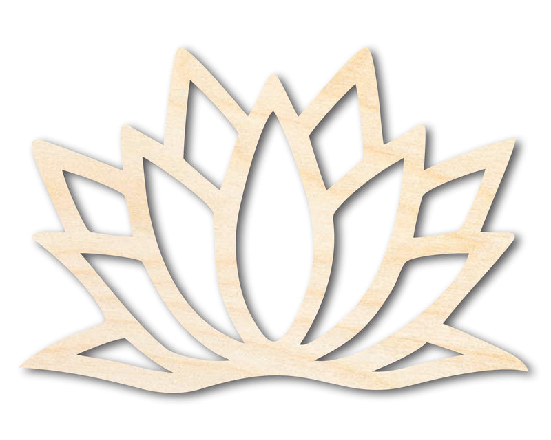 Unfinished Wood Lotus Flower Shape - Craft - up to 46"