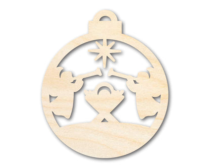 Unfinished Wood Bethlehem Nativity Ornament Shape - Christmas - Craft - up to 46" DIY
