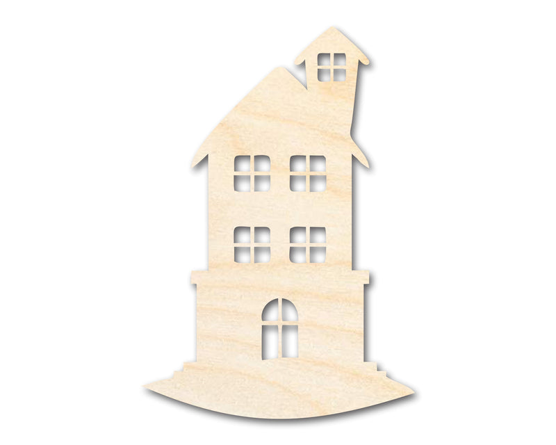 Unfinished Wood Tall House Shape | Craft Cutout | up to 46" DIY