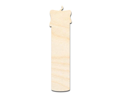 Unfinished Wood Candle Shape - Craft - up to 46"