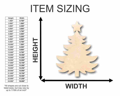 Unfinished Wood Christmas Tree Shape - Craft - up to 46" DIY